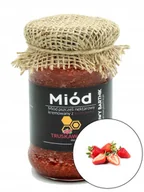 Miód - MIÓD Z TRUSKAWKAMI - 360g, Tegoroczny Zbiór 2024, z Polski - miniaturka - grafika 1