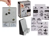 Skarbonki - Skarbonka loteria z 2 przegródkami i 40 naklejkami - miniaturka - grafika 1