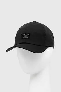 Czapki męskie - Salewa czapka z daszkiem Fanes Light kolor czarny z aplikacją - grafika 1