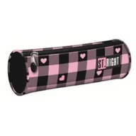 Piórniki - St. Majewski Piórnik tuba PU1 Pink Checkered - miniaturka - grafika 1
