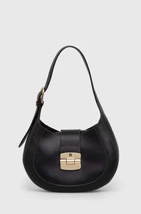 Furla torebka skórzana kolor czarny - Torebki damskie - miniaturka - grafika 1