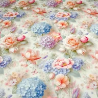 Obrusy i serwetki - Podkładka prostokątna plamoodporna z wzorem Kwiaty 3D Digital 35 x 45 cm - miniaturka - grafika 1