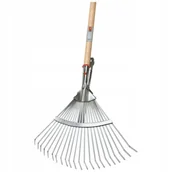 Grabie i motyki - Grabie do liści z uchwytem 1500x300-480mm 22 igły - miniaturka - grafika 1