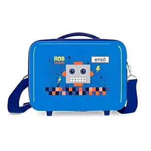 Enso Rob Friend kosmetyczka z możliwością regulacji, z torbą na ramię, niebieska, 29 x 21 x 15 cm, sztywna, ABS 9,14 l - Kosmetyczki, organizery i kuferki - miniaturka - grafika 1