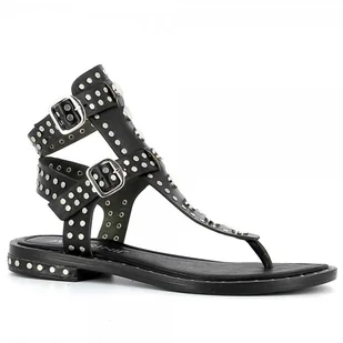 Czarne sandały japonki CARINII - Carinii - Klapki i japonki damskie - miniaturka - grafika 1