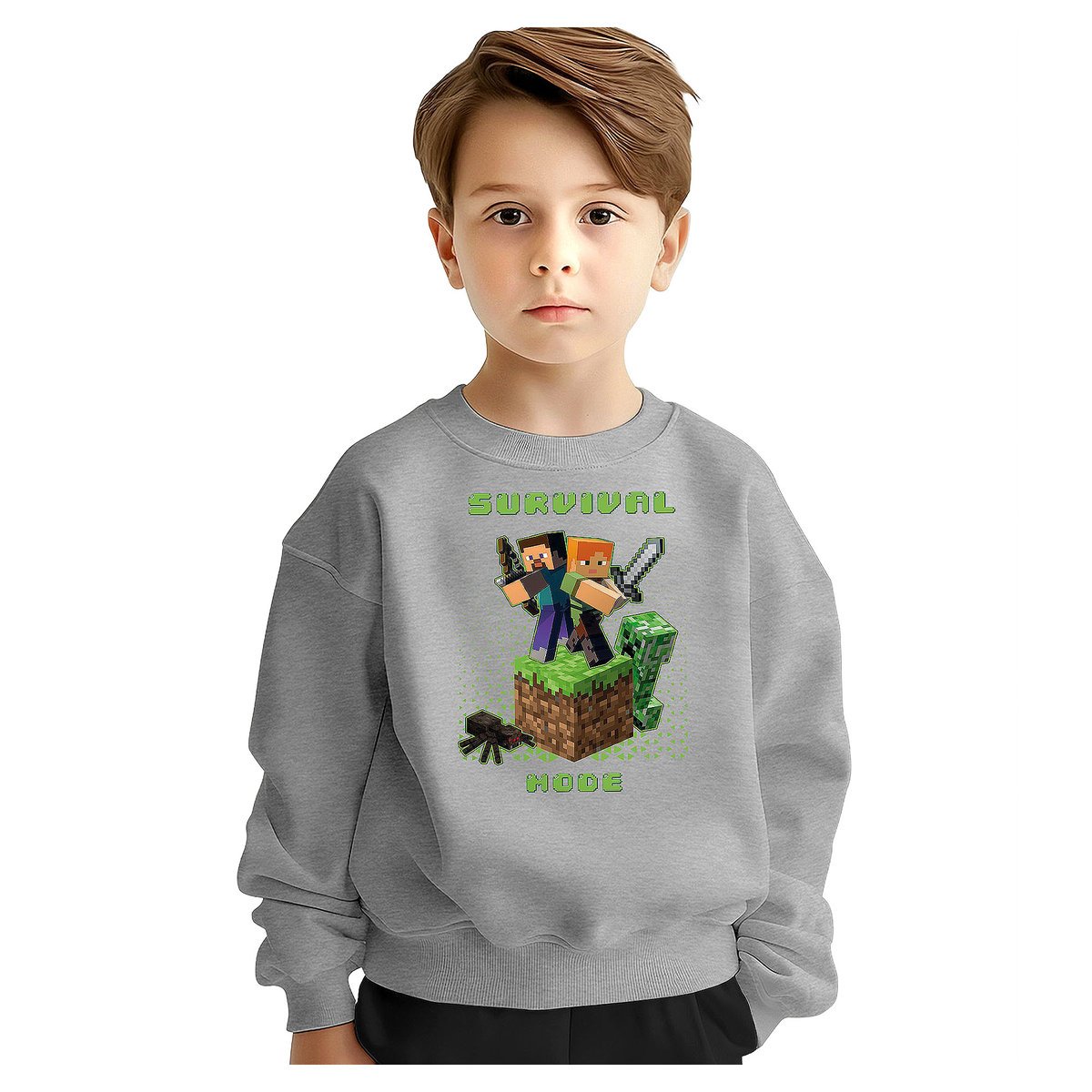 BLUZA DZIECIĘCA MŁODZIEŻOWA MINECRAFT 146-152 WZORY PREZENT JAKOŚĆ