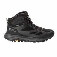 Buty trekkingowe męskie - Buty męskie trekkingowe Jack Wolfskin TERRAVENTURE TEXAPORE MID M black - 41 - miniaturka - grafika 1
