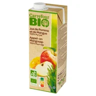Soki i napoje niegazowane - Carrefour Bio Sok jabłkowy z mango 1 l - miniaturka - grafika 1