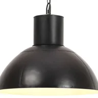 Lampy sufitowe - VidaXL Lampa wisząca, 25 W, czarna, okrągła, 48 cm, E27 320565 - miniaturka - grafika 1