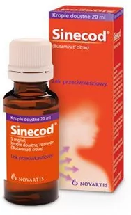 Novartis Sinecod 5mg/ml 20 ml - Przeziębienie i grypa - miniaturka - grafika 1