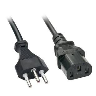 Lindy 30425 kabel zasilające Czarny 0,7 m C13 panel - Kable komputerowe i do monitorów - miniaturka - grafika 1