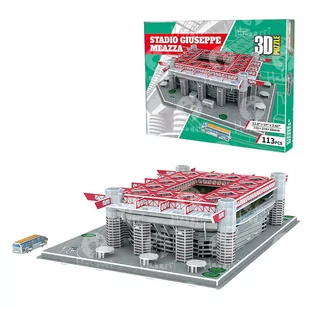 Stadion piłkarski - SAN SIRO - FC AC Milan + Inter Mediolan - Puzzle 3D 113 elementów - Puzzle - miniaturka - grafika 1