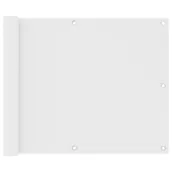 Parawany - vidaXL Parawan balkonowy, biały, 75x400 cm, tkanina Oxford vidaXL - miniaturka - grafika 1