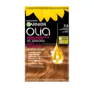 Farby do włosów i szampony koloryzujące - Garnier Olia trwała farba do włosów bez amoniaku 7.3 Złocisty Ciemny Blond - miniaturka - grafika 1