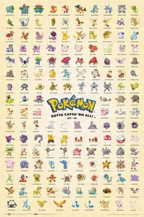 Plakat Pokemon First Gen Pokemony 61X91,5Cm / 5694 - Plakaty - miniaturka - grafika 1