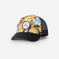 Czapki damskie - Damska Czapka z daszkiem RIP CURL FOLLOW THE SUN TRUCKER 048WHE_90 – Czarny - miniaturka - grafika 1
