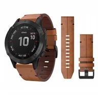 Akcesoria do smartwatchy - Skórzany Pasek Do Garmin Fenix 7X 6X 6X Pro - miniaturka - grafika 1