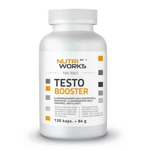 NutriWorks Testo Booster 120 kapsułek - Produkty specjalne dla sportowców - miniaturka - grafika 1