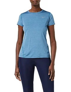 Mizuno Damska koszulka z efektem imulsowego rdzenia, Copen Blue, L - Koszulki i topy damskie - miniaturka - grafika 1