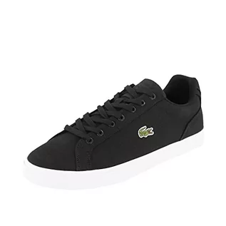 Trampki męskie - Lacoste 45CMA0054, Vulcanized Trampki męskie, BLK/WHT, 46.5 EU, Blk Wht, 46.5 EU - grafika 1