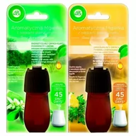 Odświeżacze powietrza - Air Wick Essential Mist Aroma Orzeźwiający zapach cytryny i tymianku + limonka i pomarańcza – Wkład do automatycznego odświeżacza powietrza - miniaturka - grafika 1