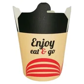 Opakowania gastronomiczne - Opakowanie Foodbox 750ml Enjoy eat & go 50szt $ - miniaturka - grafika 1