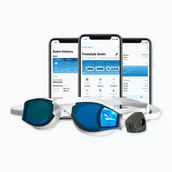 Maski do nurkowania - Okulary do pływania FINIS Smart blue mirror - miniaturka - grafika 1