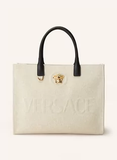 Torebki damskie - Versace Torba Shopper La Medusa Large beige - grafika 1