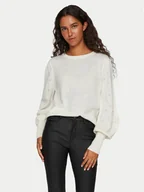 Swetry damskie - Vila Sweter Ava 14090317 Écru Regular Fit - miniaturka - grafika 1