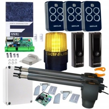 Genius Zestaw napęd G-Bat 400 3 x Pilot Lampa Led ogranicznik 