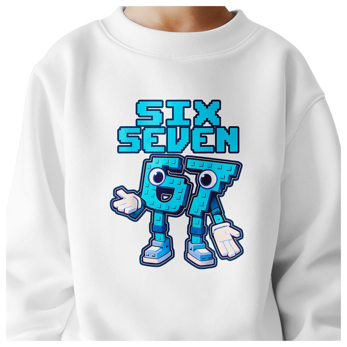 BLUZA DZIECIĘCA 67 SIX SEVEN KLOCKI VIRAL DLA CHŁOPCA DZIEWCZYNKI 146-152