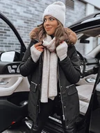 Kurtki damskie - Kurtka damska parka SNOWFALL czarna Dstreet TY4087-XL - miniaturka - grafika 1
