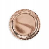 Dekoracje i nakrycia stołu na imprezę - Talerzyki papierowe rosegold urodziny małe 18cm - miniaturka - grafika 1