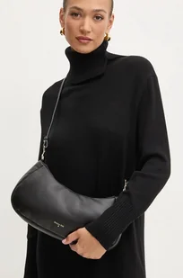 Patrizia Pepe torebka skórzana kolor czarny 2B0117 L113 - Torebki damskie - miniaturka - grafika 1
