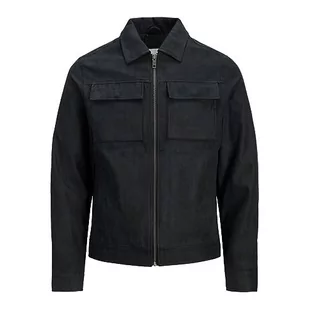 Bestseller A/S Męska kurtka JJJEROCKY Payton PU NOOS kurtka skórzana, Jet Black, XL, Jet Black - Kurtki męskie - miniaturka - grafika 1