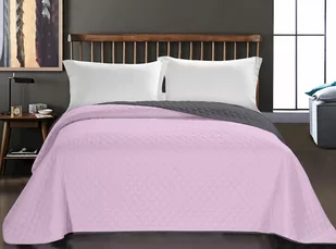 DecoKing Narzuta Axel - Różowo-Szary 170x270 cm - Narzuty - miniaturka - grafika 1