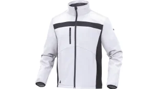 Delta Plus Bluza z Softshell Poliestru i elastanu kolor biało-szary rozmiar S LULE2BCPT LULE2BCPT - Odzież robocza - miniaturka - grafika 1
