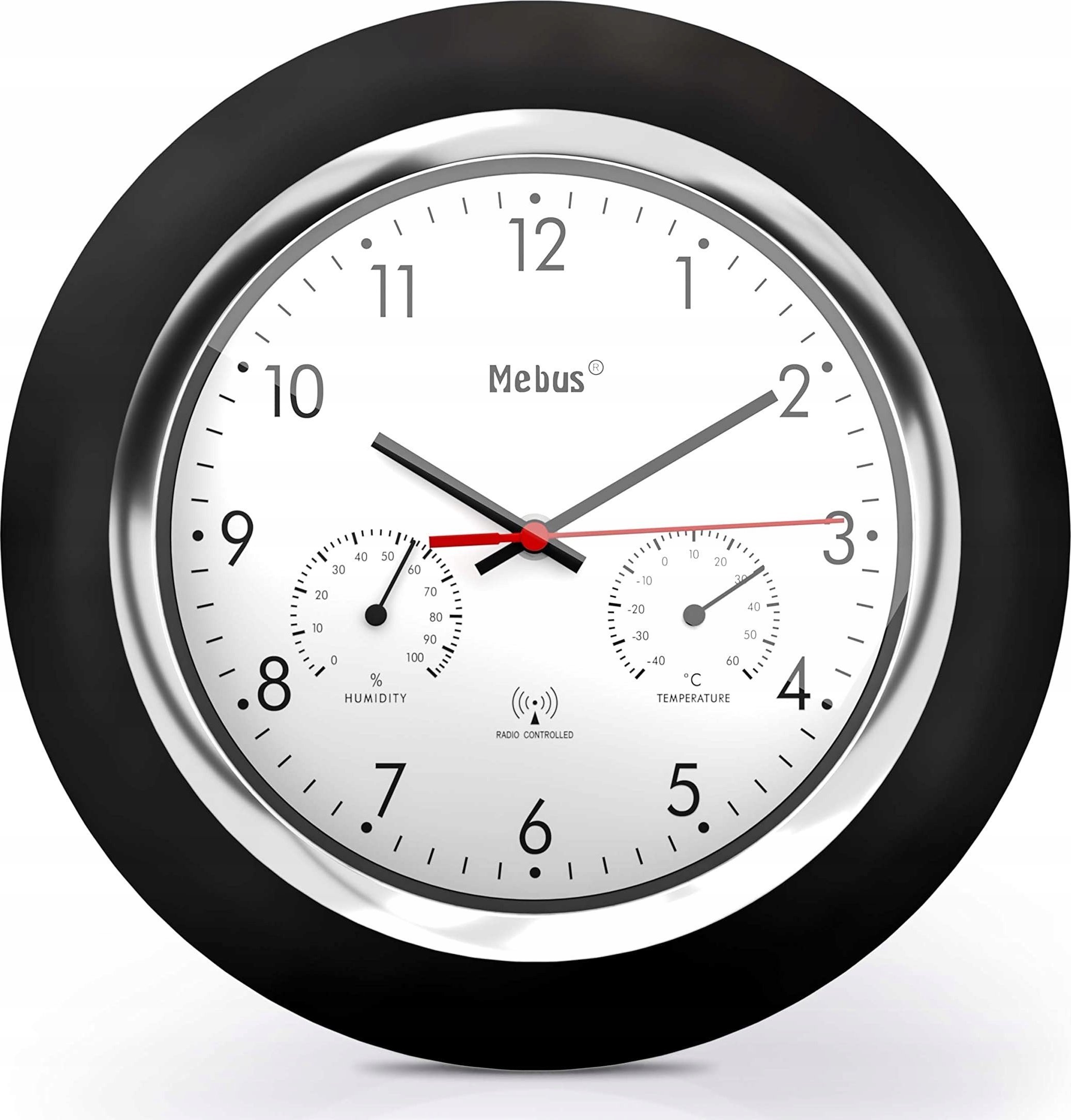 Mebus Mebus 19453 Radio controlled Wall Clock w. Thermo/Hygrometer