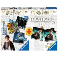 Puzzle - Ravensburger Multipack, 1 x Memory + 3 x puzzle Harry Potter (05054) wielokolorowe/asortyment 05054 - miniaturka - grafika 1