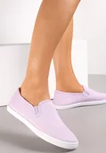 Trampki damskie - Fioletowe Wsuwane Tenisówki Materiałowe Jaylisa - Renee - miniaturka - grafika 1
