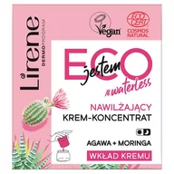 Kremy do twarzy - Lirene Jestem ECO #waterless - Nawilżający krem-koncentrat - Agawa + Moringa - 50 ml - Wkład kremu - miniaturka - grafika 1