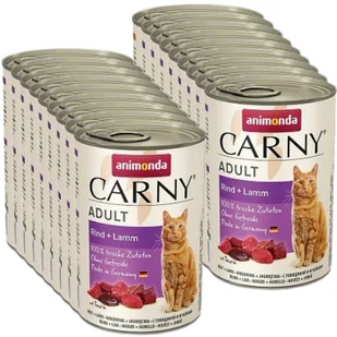 ANIMONDA Cat Carny Adult wołowina i jagnięcina 400g - Mokra karma dla kotów - miniaturka - grafika 1