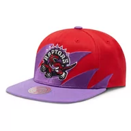 Czapki męskie - Czapka z daszkiem Mitchell & Ness NBA Sharktooth Raptors HHSS2978 Red/Purple - miniaturka - grafika 1