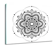 Deski do krojenia - osłonka kuchenna ze szkła Rozeta mandala 60x52, ArtprintCave - miniaturka - grafika 1