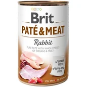 Mokra karma dla psów - Brit Karma PATÉ & MEAT z królikiem dla psa 800g - miniaturka - grafika 1