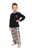 Piżamy dla dziewczynek - Piżama dziecięca Dino czarna 134/140 - miniaturka - grafika 1