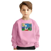 Bluzy dla dziewczynek - BLUZA DZIECIĘCA MŁODZIEŻOWA SONIC 134-140 WZORY PREZENT - miniaturka - grafika 1