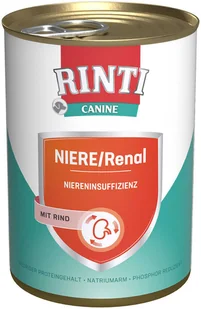RINTI Canine Niere/Renal z wołowiną - 24 x 400 g - Mokra karma dla psów - miniaturka - grafika 1