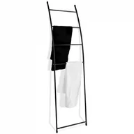 Wieszaki łazienkowe - Drabinka wieszak na ręczniki metalowy czarny 150 cm kod: O-569595 - miniaturka - grafika 1