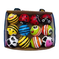 Piłki dla dzieci - Piłeczka odbijająca się 6,3cm (12szt) Adar - miniaturka - grafika 1